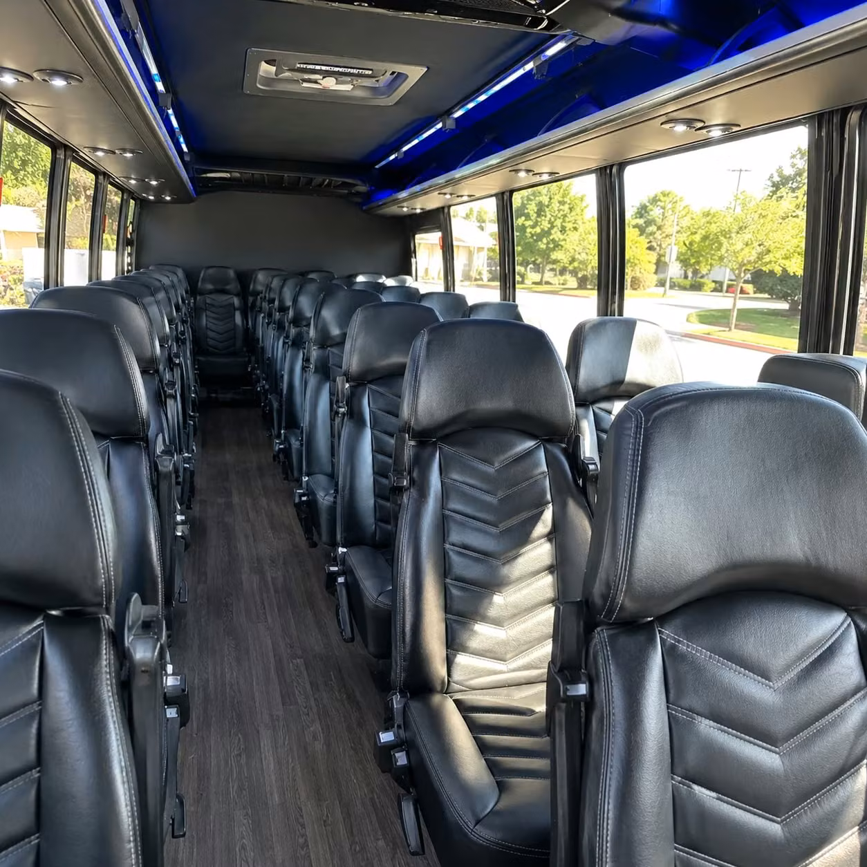 25 passenger minibus inside