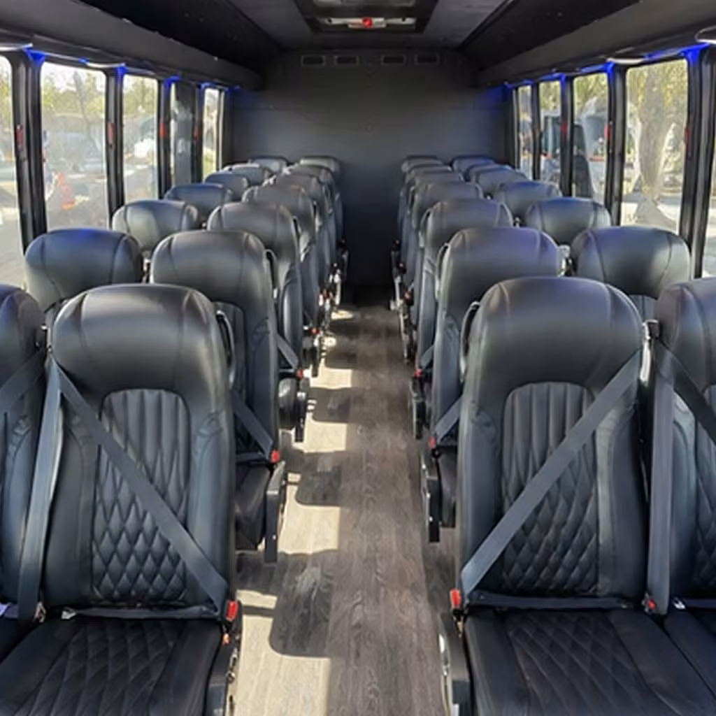 28 passenger minibus inside
