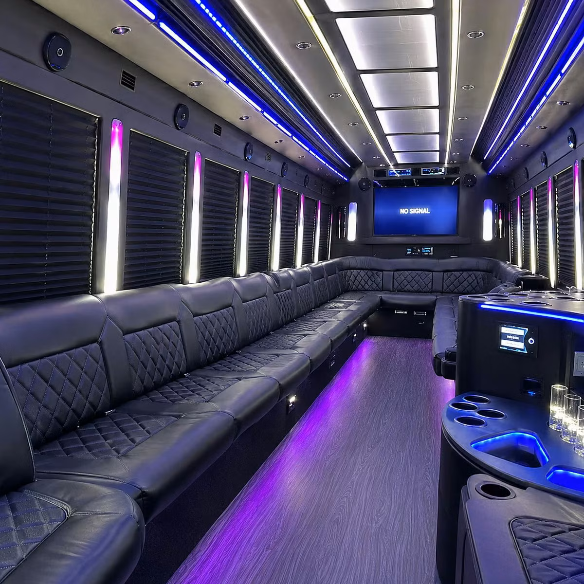 party bus interior